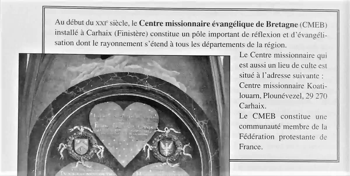 La France Protestante - encadré sur le Centre Missionnaire de Carhaix